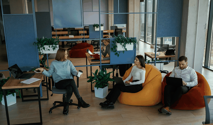 Shared Coworking Desks