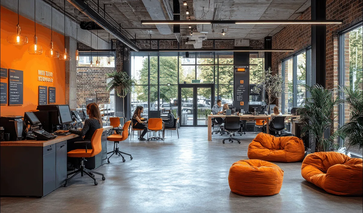 High-tech corporate meeting rooms