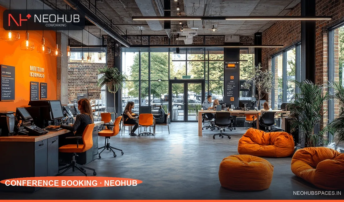 Coworking office break rooms and wellness amenities
