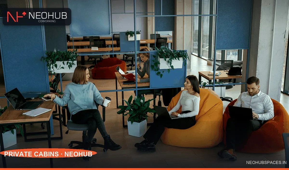 Private office spaces at NeoHub Lucknow